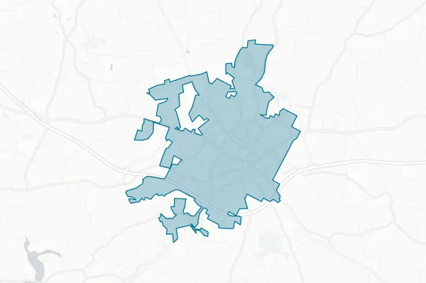 City of Glasgow — detail map