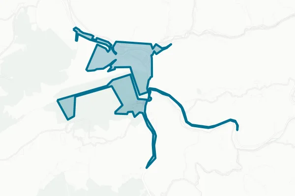 City of Pineville — detail map