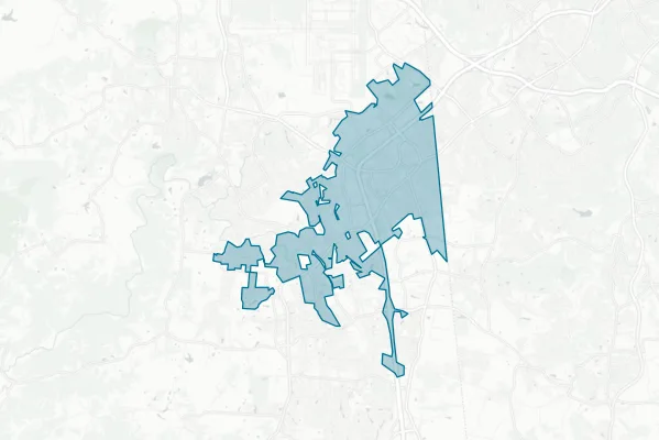 City of Florence — detail map