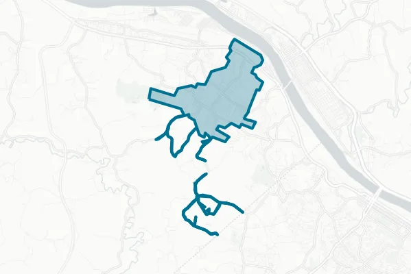 City of Flatwoods — detail map