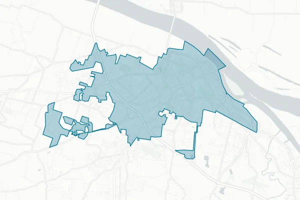 City of Paducah — detail map