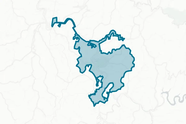 City of Pikeville — detail map