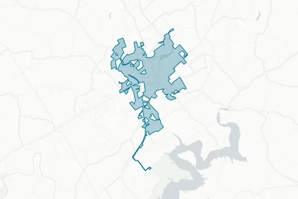 City of Campbellsville — detail map