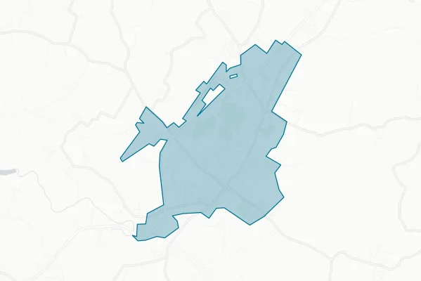 City of Monticello Kentucky — detail map