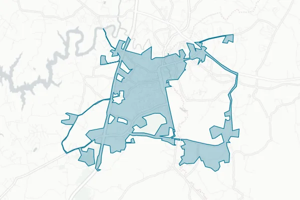 City of Corbin — detail map