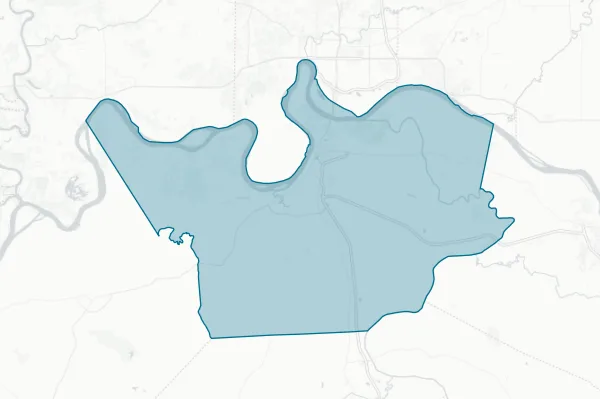 Henderson County School District — detail map