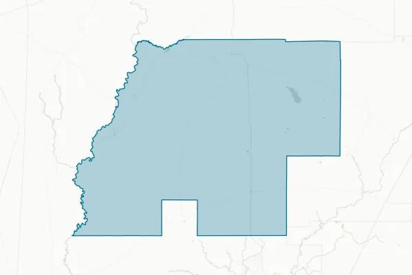 Beauregard Parish Police Jury — detail map