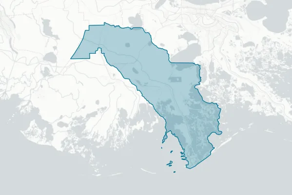 Lafourche Parish Government — detail map