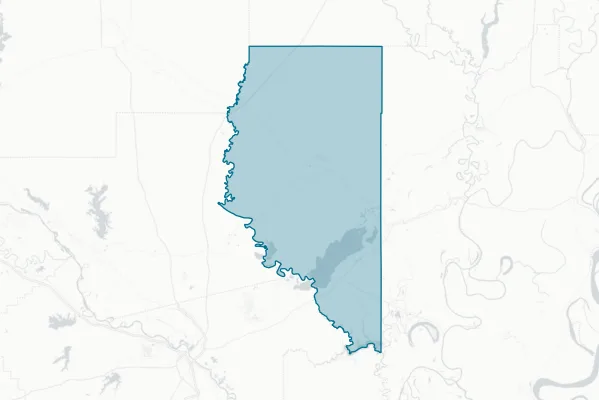 LaSalle Parish Police Jury — detail map