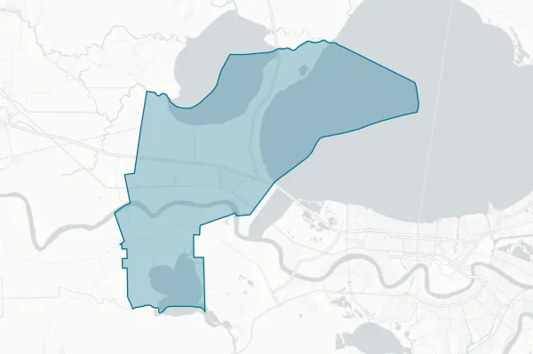 St John the Baptist Parish Library — detail map