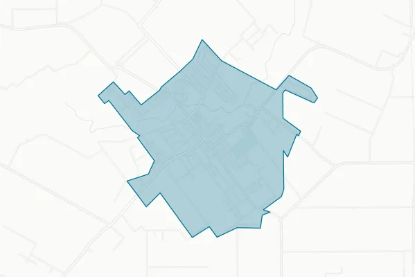 Town of Church Point — detail map