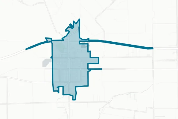 City of Rayne — detail map