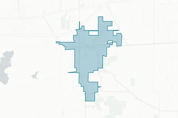 Town of Haughton — detail map