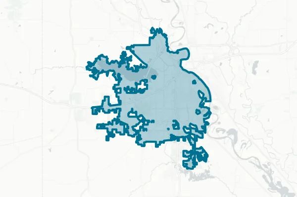 City of Shreveport — detail map