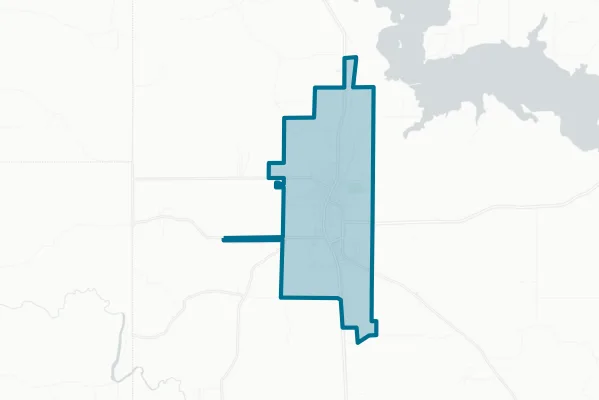Town of Vivian — detail map