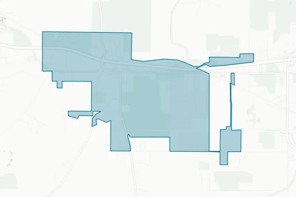 Town of Greenwood — detail map