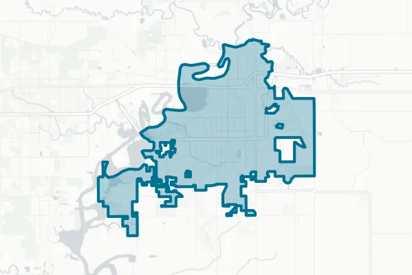 City of Lake Charles — detail map