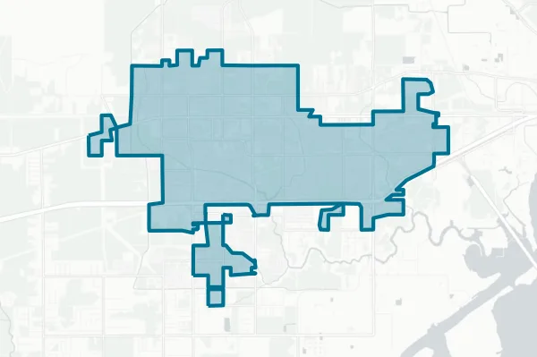 City of Sulphur — detail map