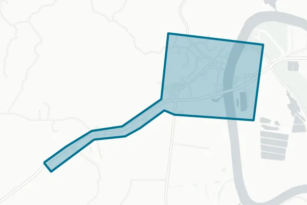 Village of Harrisonburg — detail map