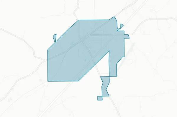Town of Olla — detail map