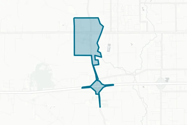 The Town of Albany — detail map