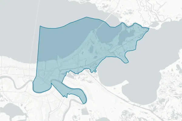 City of New Orleans — detail map