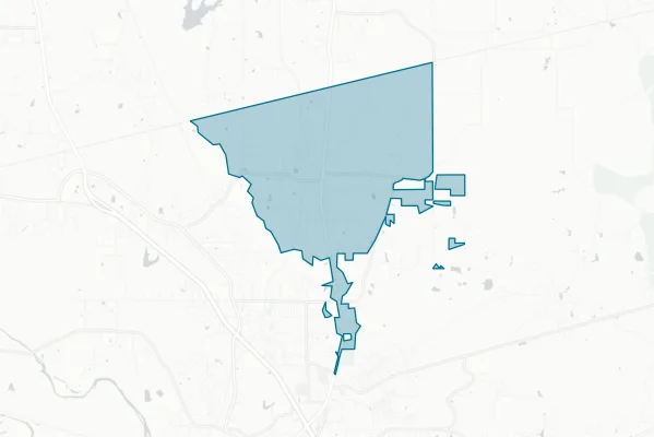 Town of Ball — detail map