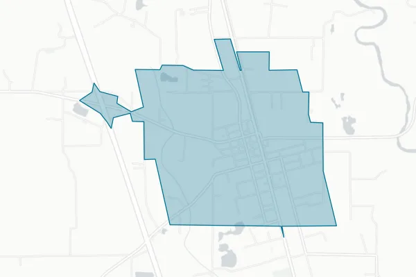 Town of Independence — detail map