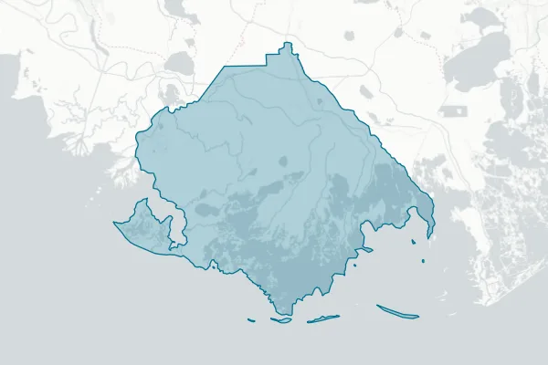 Terrebonne Parish Consolidated Government — detail map