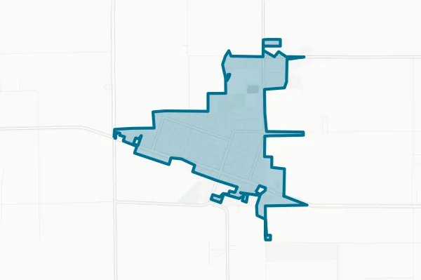 City of Kaplan — detail map