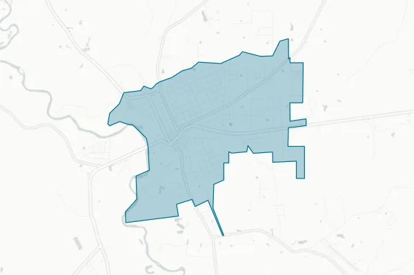 Town of Franklinton — detail map