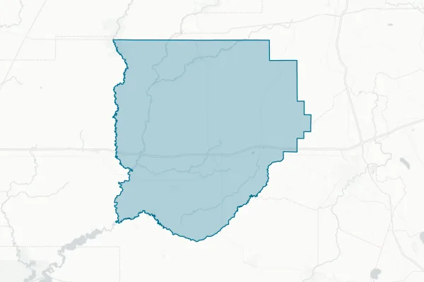 Acadia Parish Sheriff — detail map