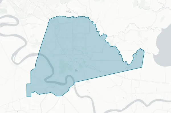 Ascension Parish School Board — detail map