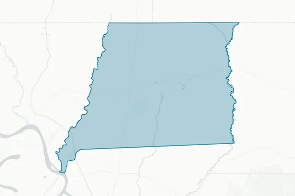 East Feliciana Parish Police Jury — detail map