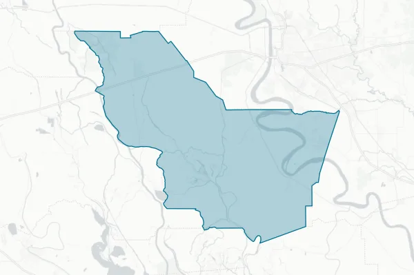 Iberville Parish Sheriff — detail map