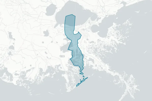 Jefferson Parish Public School System — detail map