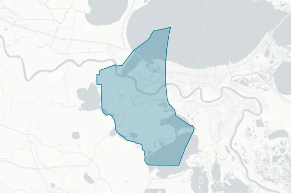 St. Charles Parish School Board — detail map