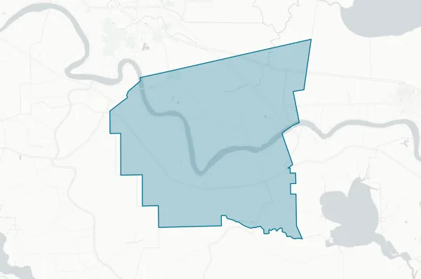 St. James Parish School Board — detail map