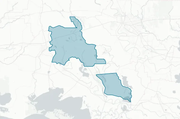 St. Martin Parish School Board — detail map