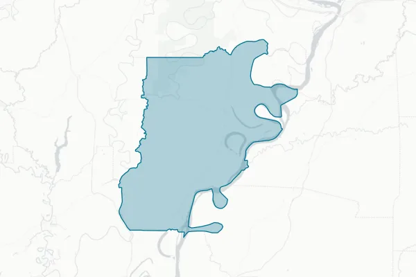 Tensas Parish School Board — detail map
