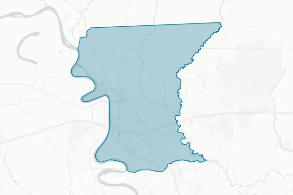 Recreation & Park Commission for Parish of East Baton Rouge — detail map