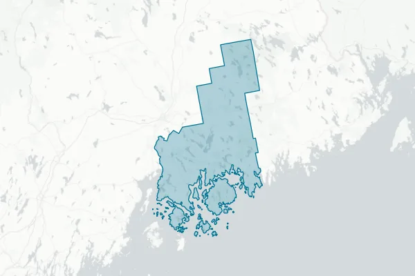 Town of Dedham — detail map