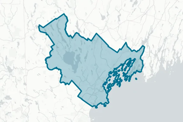 County of Cumberland — detail map