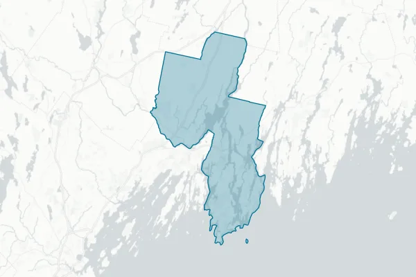Sagadahoc County — detail map