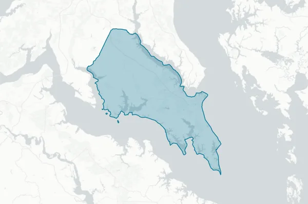 St. Mary's County Public Schools — detail map