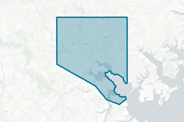 Baltimore City Public School System — detail map