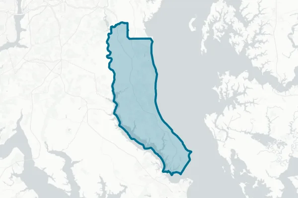 County of Commissioners of Calvert County — detail map