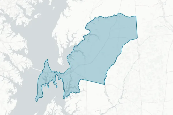 Queen Anne's County — detail map