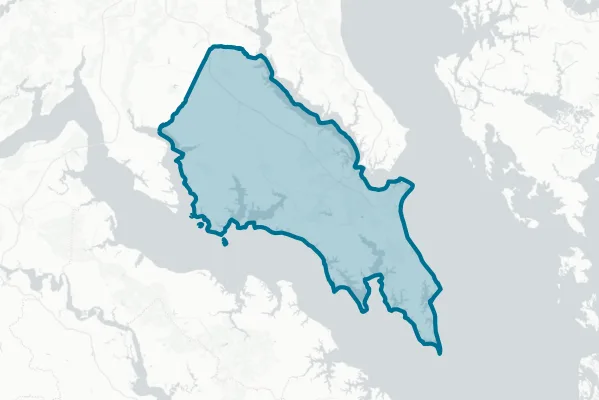 St. Mary's County — detail map