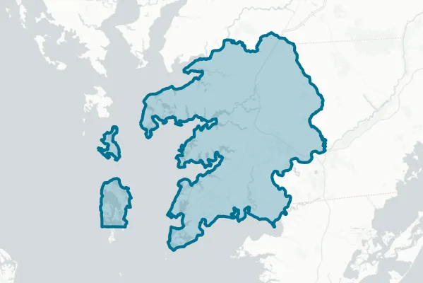 Somerset County Maryland — detail map